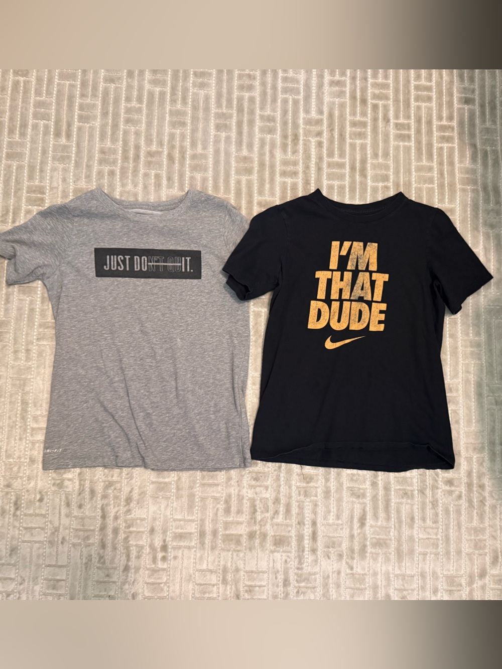 Nike Black Tee with Gold "I'M THAT DUDE" Graphic